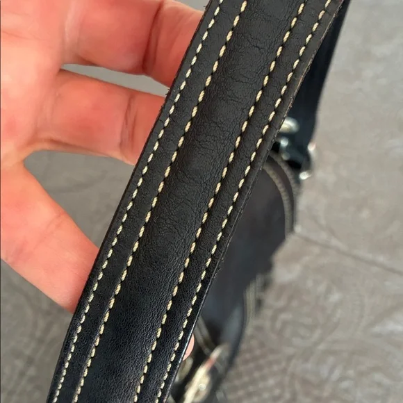 Coach Black Leather Shoulder Bag - Picture 16 of 16